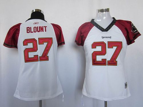 Buccaneers #27 LeGarrette Blount White Women's Field Flirt Stitched NFL Jersey